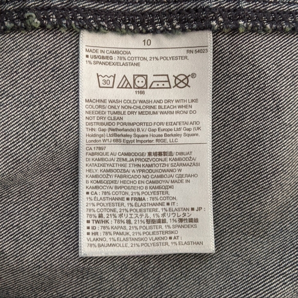 Banana Republic Denim Pencil Skirt Size 10 - Picture 3 of 9